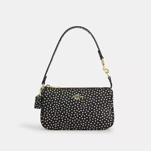 New!☪️🎁 Coach Nolita 19 In Black and White Polka Dot Mini Bag